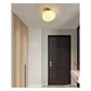 JS-GL-93466-230 - Antique Brass Metal & Glass Ceiling Light