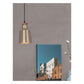 JS-GL-9717-S - Matt Brushed Brass & Gold Metal & Wood Modern Hanging Light