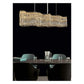 JS-GL-9741-H - French Gold Metal & Crystals Rectangular Chandelier