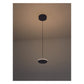 JS-GL-9908-BK - Black Metal & Acrylic Led Hanging Light