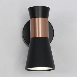 JS-GL-9977-1CP - Antique Copper & Black Metal Modern Wall Light