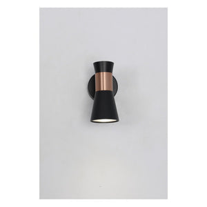 JS-GL-9977-1CP - Antique Copper & Black Metal Modern Wall Light