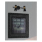 JS-GL-9977-2AB - Antique Brass & Black Metal Modern Wall Light