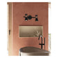 JS-GL-9977-2CP - Antique Copper & Black Metal Modern Wall Light