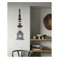 JS-GL-A1999-A3 - Antique Brass & Gunblack Metal Glass Hanging Light