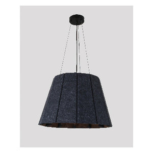 JS-GL-ACO2-GY - BLACK & GREY FELT FABRIC Cloth Shade Hanging Light