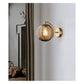 JS-GL-AW-AM - ANTIQUE BRASS METAL & GLASS Modern Wall Light