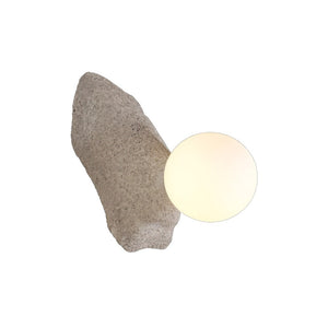 JS-GL-B1-GY - Grey Metal & Glass & Concrete Modern Wall Light