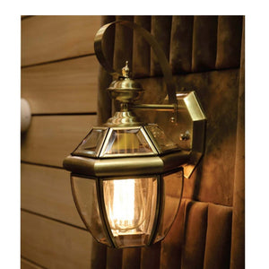 JS-GL-B6001-S - ANTIQUE BRASS Outdoor Wall Light