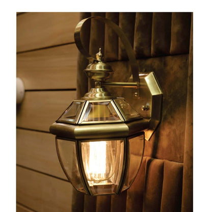 JS-GL-B6001-S - ANTIQUE BRASS Outdoor Wall Light