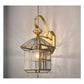 JS-GL-B6025 - ANTIQUE BRASS METAL BRASS & GLASS Brass Wall Light