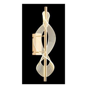 JS-GL-B6226-W - French Gold Metal & Acrylic Modern Wall Light