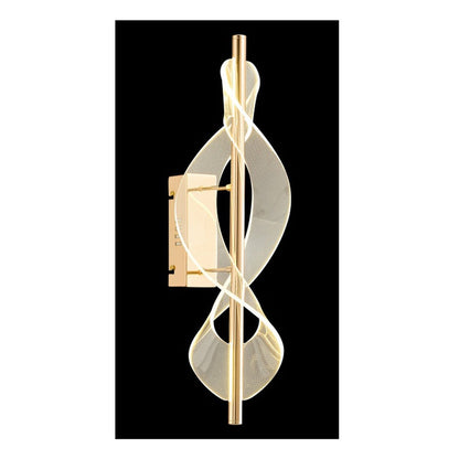 JS-GL-B6226-W - French Gold Metal & Acrylic Modern Wall Light