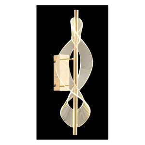 JS-GL-B6226-W - French Gold Metal & Acrylic Modern Wall Light