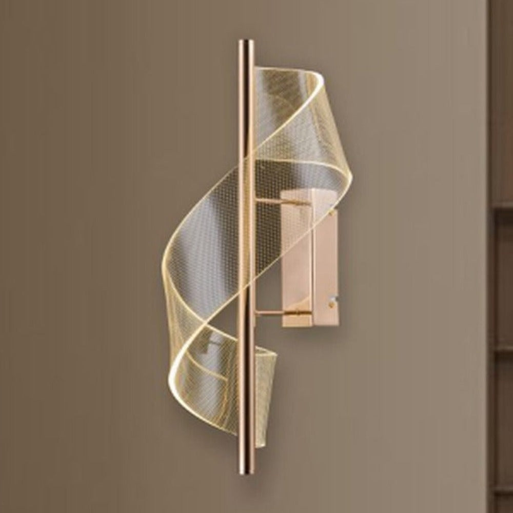 JS-GL-B9951-1 - FRENCH GOLD METAL & ACRYLIC Led Wall Light