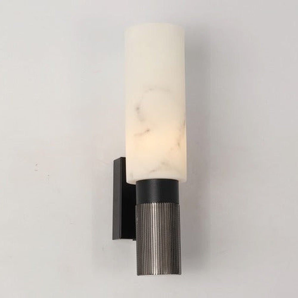 JS-GL-COPMB-1W - Black & Antique Black Metal & Resin Modern Wall Light
