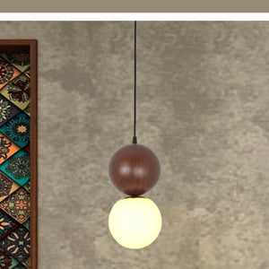 JS-GL-FD1630-DW (A) - METAL Glass Hanging Light
