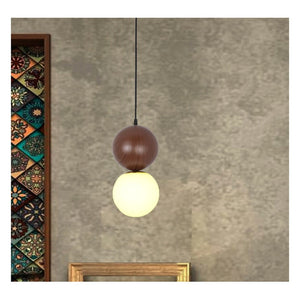 JS-GL-FD1630-DW (A) - METAL Glass Hanging Light