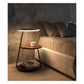 JS-GL-FL 2202 - GREY & BLACK METAL & WOOD & ACRYLIC Wooden Floor Lamp