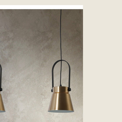 JS-GL-FY02 - ANTIQUE BRASS & BLACK & WHITE Metal Hanging Light