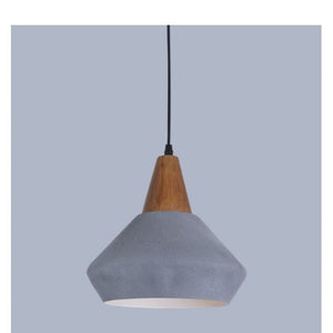 JS-GL-FY036-CX - WHITE & DARK BROWN Metal Hanging Light