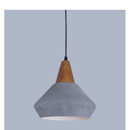 JS-GL-FY036-CX - WHITE & DARK BROWN Metal Hanging Light