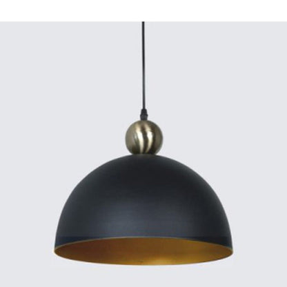 JS-GL-FY04 GY - ANTIQUE BRASS & GREY & GOLD Metal Hanging Light