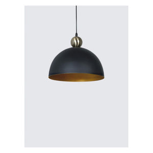 JS-GL-FY04 GY - ANTIQUE BRASS & GREY & GOLD Metal Hanging Light