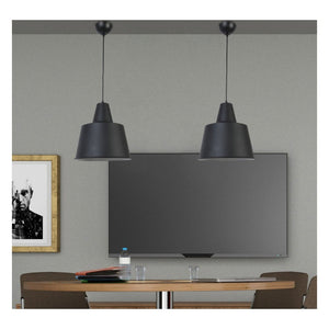 JS-GL-FY07 - BLACK & WHITE Metal Hanging Light