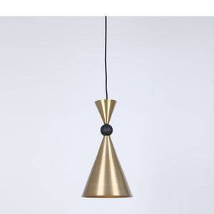 JS-GL-FY09-1 - Black & Antique Brass & Gold Metal Modern Hanging Light
