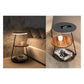 JS-GL-GEF 2202 - Grey & Black Metal & Wood & Acrylic Wooden Floor Lamp