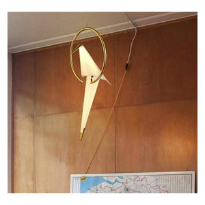 JS-GL-GEH-MK02 - BLACK RESIN & METAL & ROPE Artistic Hanging Light