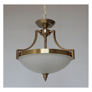 JS-GL-GEH - 6113/3P - Antique Brass Glass Metal Hanging Light