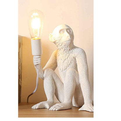 JS-GL-GET-MK01 - White Metal & Resin Wooden Wall Light