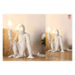 JS-GL-GET-MK01 - White Metal & Resin Wooden Wall Light