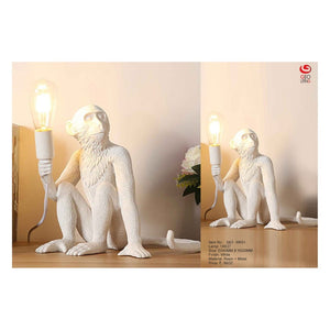 JS-GL-GET-MK01 - White Metal & Resin Wooden Wall Light