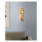 JS-GL-JD-5W - Antique Brass Metal & Onyx Marble Wall Light