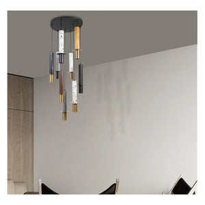 JS-GL-K11 - ANTIQUE BRASS & BM-AB, WM-AB, LW-AB, DW-AB, TR-AB TR-BK, BT-BK, GY-AB, GY-BK METAL Modern Hanging Light