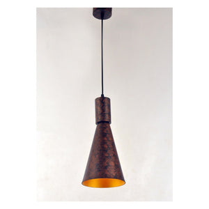 JS-GL-LL7001-RUSTIC - RUSTIC COPPER & GOLD Metal Hanging Light