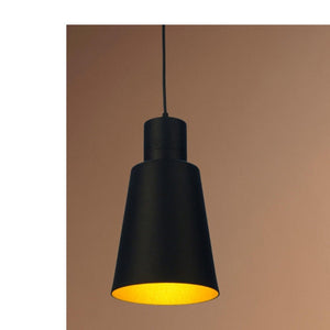 JS-GL-LL7003-BK - BLACK & GOLD Metal Hanging Light
