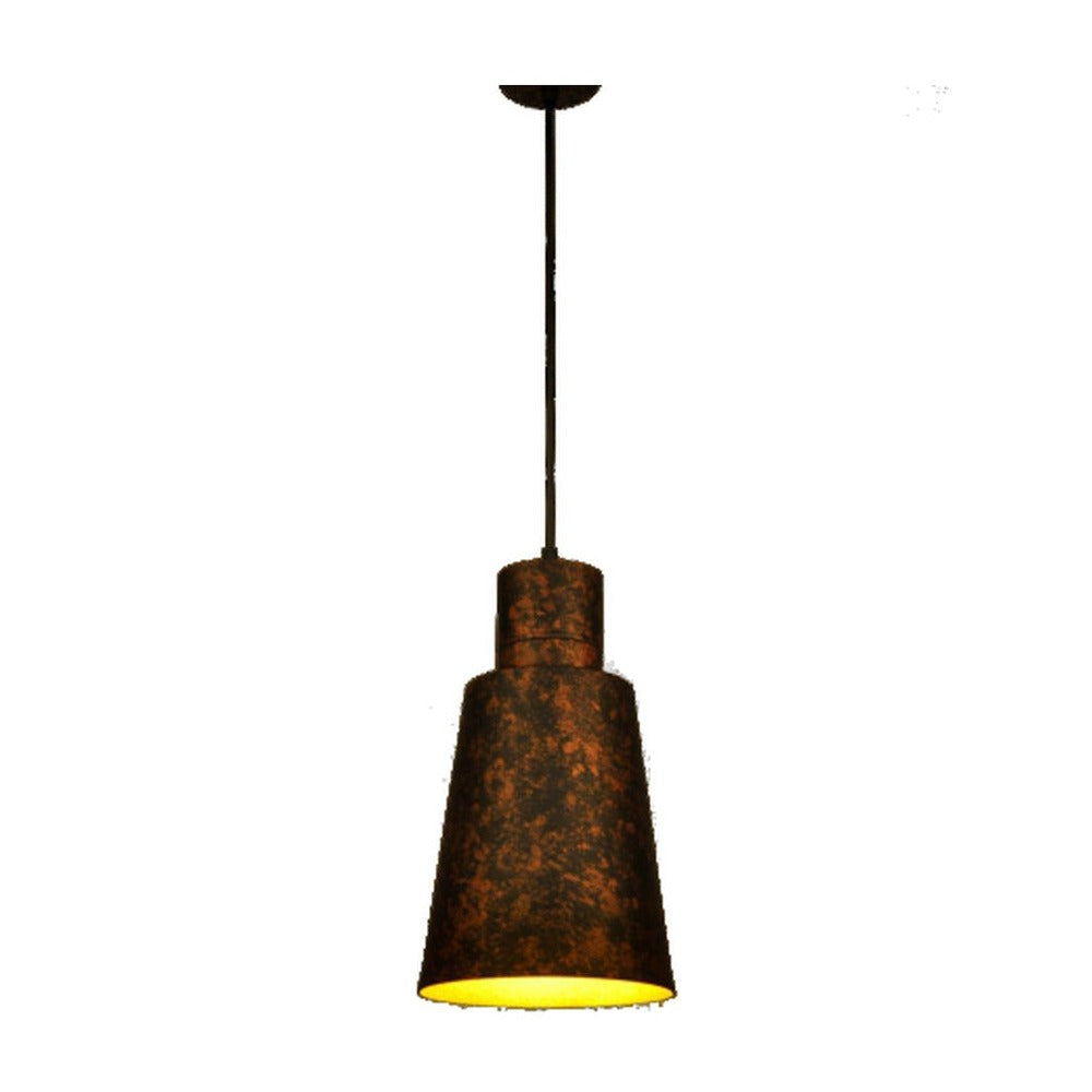 JS-GL-LL7003-RUSTIC - RUSTIC COPPER & GOLD Metal Hanging Light