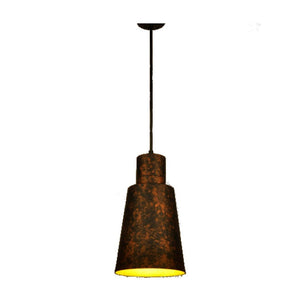 JS-GL-LL7003-RUSTIC - RUSTIC COPPER & GOLD Metal Hanging Light
