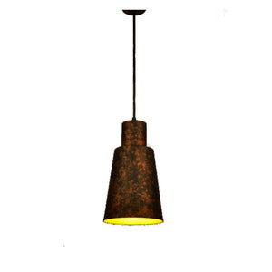 JS-GL-LL7003-RUSTIC - RUSTIC COPPER & GOLD Metal Hanging Light