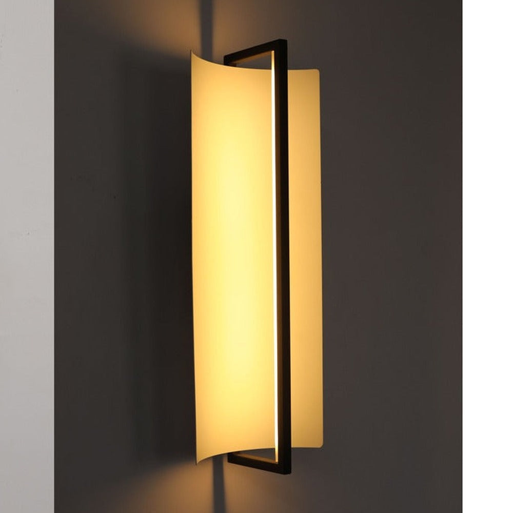 JS-GL-LWA016 - Black & White Metal & Acrylic Modern Wall Light