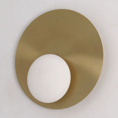 JS-GL-MB-2422-W - Antique Brass Metal & Onyx Marble Modern Wall Light