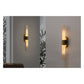 JS-GL-MB2W - Antique Brass Metal & Onyx Marble Wall Light