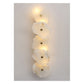 JS-GL-MB5W - ANTIQUE BRASS METAL & ONYX MARBLE Wall Light