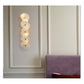 JS-GL-MB5W - ANTIQUE BRASS METAL & ONYX MARBLE Wall Light