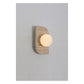 JS-GL-MBD-1W - Cream Travertino & Glass Marble Wall Light