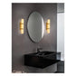 JS-GL-MB 023 - Antique Brass Metal & Onyx Marble Wall Light